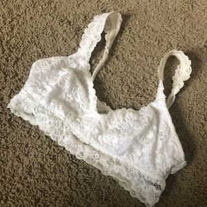 white aerie lace bralette
